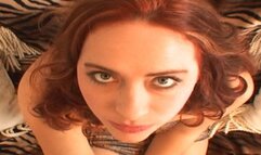 Snakeskin dress blowjob and cum swallows WMV