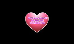 NV shows off her sexy feet in Red Flip Flops, her long legs and up skirt to her panty less fat pussy! mv4