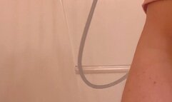 Gingers bathroom enema - release and masturbation