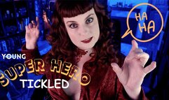 Young Superhero Tickled