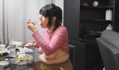 MUKBANG THANKSGIVING DINNER ON CYBER MONDAY KEEPING THE FAT IS REAL W FART COUGH AND CHOWING FOOD