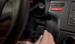 Juliette on a real Pedal Pumping Barefoot - Blue Pedicure Long Toenails - FOR MOBILE DEVICES USERS - PEDAL PUMPING - STINKY FLATS - REVVING - BLUE PEDICURE - LONG TOENAILS - BAREFOOT