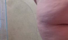 BBW masturbating in shower