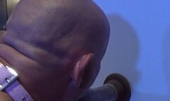 Slave learns to suck and take cock behind the scenes