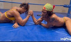 Part 1 FIRST TIME EVER Britny Mercury (Topless) vs Chazzie in a VERY HIGHLY Competitive arm wrestling match
