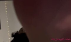 Stomping you because you've been a bad slave