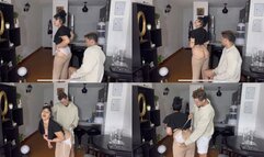 1080P Stepdaddy destroys my panties with hard wedgies