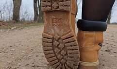 Giantess in Timberland PRO Boots Crushing Pebbles & Rocks Pt 2