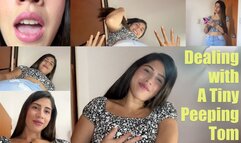 Dealing with a Tiny Peeping Tom - Giganta Isabella 4k