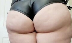 PVC Shorts & Ass Tease