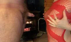 Small Dick Fireplace BJ