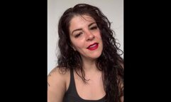 beautiful stepmother is burping and speaking like an alien