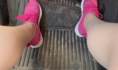 Trixie Love Pedal Pumping in Hot Pink Sneakers