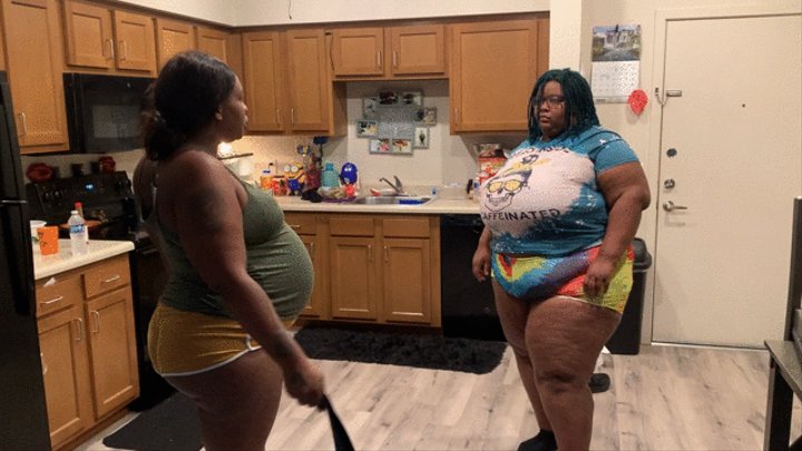 Ebony Bbw Punished - Ebony Bbw Gets A Hard Spanking For Breaking The Kitchen Table.