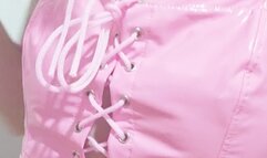 Latex barbie wants to get big fake boobs