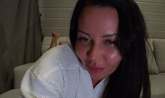 chewing gum and blowing bubbles GII