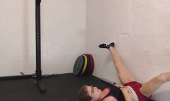 Muscular Blonde In Exercises Webcam Voyeur