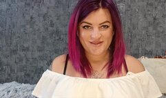 girl blowing balloon and nail pop