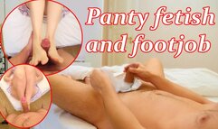 Smelled his wife's panties. And fucked her in the mouth. But footjob was better