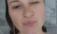 Pregnant Karli Takes A Quick Shower