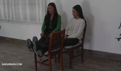 Mistresses Olga and Natasa's dirty boots