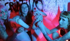 Lesbian Threesome loves to Tickle & Foot Worship