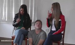 Natasa and Tatjana take a smoking break mp4