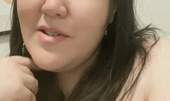 Looking lovely playing with my breast and hairy armpits