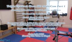 Triple Gym Bro's Slave HD MultiCam Part 1