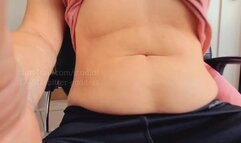 Laughing belly button POV