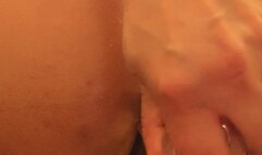 Submissive MILF ass stretching