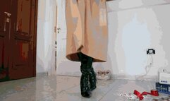 Elizabeth wraps gifts for Christmas WMV (1920x1080) FHD