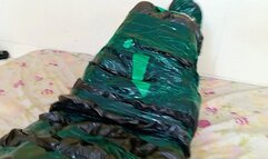 Farting in slave mummifiation, by Satina and Slave Sakan, (cam by Manu) FULL HD