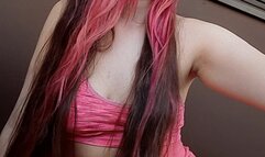 Smoking a marlboro red.