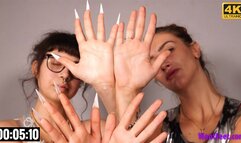 Girls Hand Size Comparison - 4K MP4