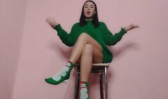 Dicklet teased by Christmas socks