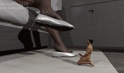 Worshipping Her Giantess Flats - Pantyhose Stomping + Full POV