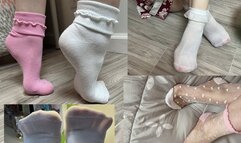 90 Photos Wet and Dry Socks Compilation (Including Wet Sock Video Clip)