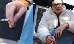 Lamb's Smoke Break: Lesbian Cigarette Domination