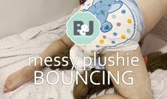 Messy plushie bouncing