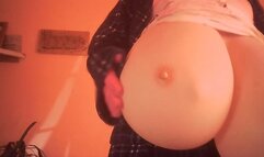 Tiara playing with her 30 kilogram tits