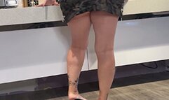 Teasing Kitchen Shoeplay in Flats featuring Goddess Rhonda (FULL) - 720 HD MP4