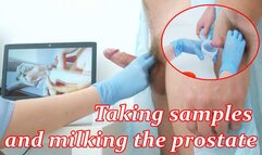 Doctor takes sperm analysis and milks prostate