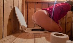 Dry outdoor toilet pee comp