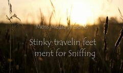 Stinky travelin feet ment for sniffin