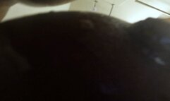 Teenie Intruder Climbs Over Giantess Massive Breast as she Takes a Bath POV 1080