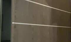 Being punished right outside the neighbor door