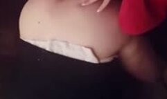 Fucking surprise in the warehouse during a thunderstorm