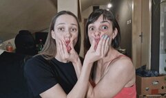 Face-squishing conversation