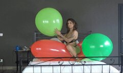 Eleonoire balloon humping huging sitting and popping